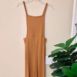 Sienna Sky cropped flare orange jumpsuit, Size M